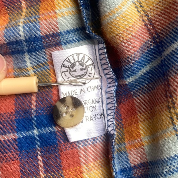 Organic Cotton Levitate Flannel Women’s Large Plaid - Picture 11 of 13